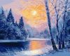 Painting by numbers - Winter evening