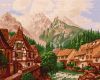 Malen nach Zahlen - Stadt in den Bergen ©Sergiy Lobach