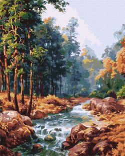 Malen nach Zahlen - Karpaten-Wasserfall ©Sergiy Lobach