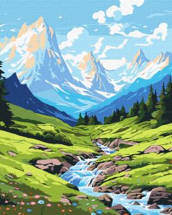 Malen nach Zahlen - Sommer in den Bergen ©art_selena_ua