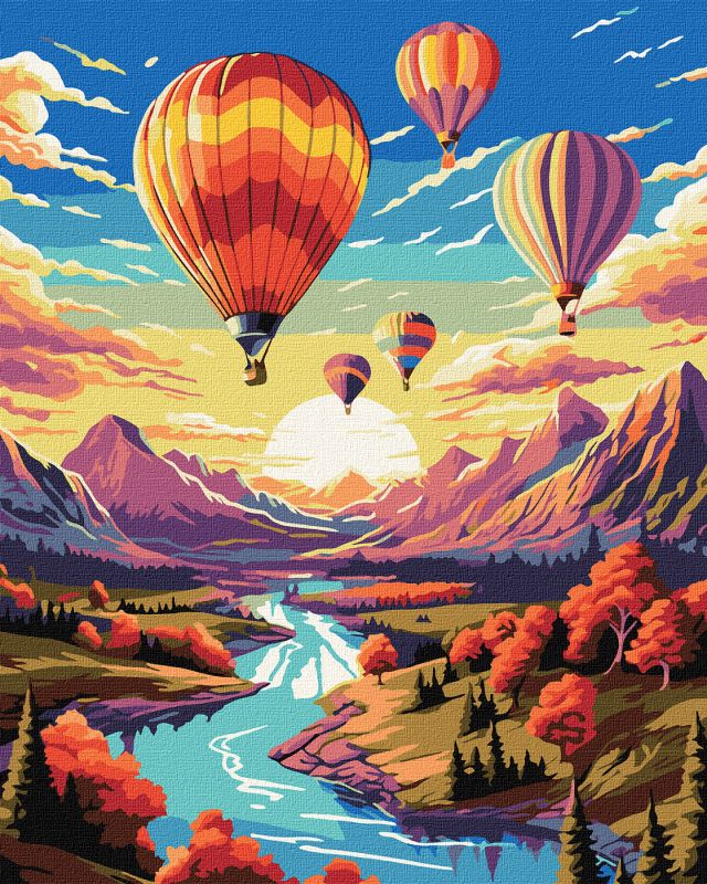 Malen nach Zahlen - Ballonflug ©art_selena_ua
