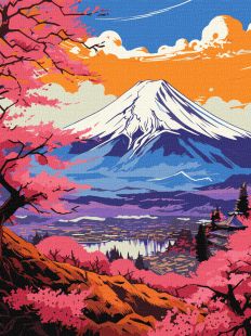 Malen nach Zahlen - Magischer Fuji ©art_selena_ua
