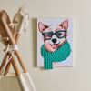 Malen nach Zahlen mit Farben und luftgetrocknetem TonStilvoller Corgi ©art_selena_ua