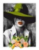 Malen nach Zahlen mit Farben und luftgetrocknetem TonFrau mit Hut ©art_selena_ua