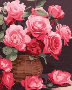 Malen nach Zahlen - Farbenfrohe Rosen ©art_selena_ua