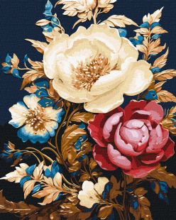 Malen nach Zahlen - Blumenzauber mit metallischen Farben Extra ©victoria_art___