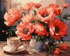 Malen nach Zahlen - Blumenstrauß mit Mohnblumen ©art_selena_ua