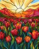 Painting by numbers - A field of tulips ©art_selena_ua