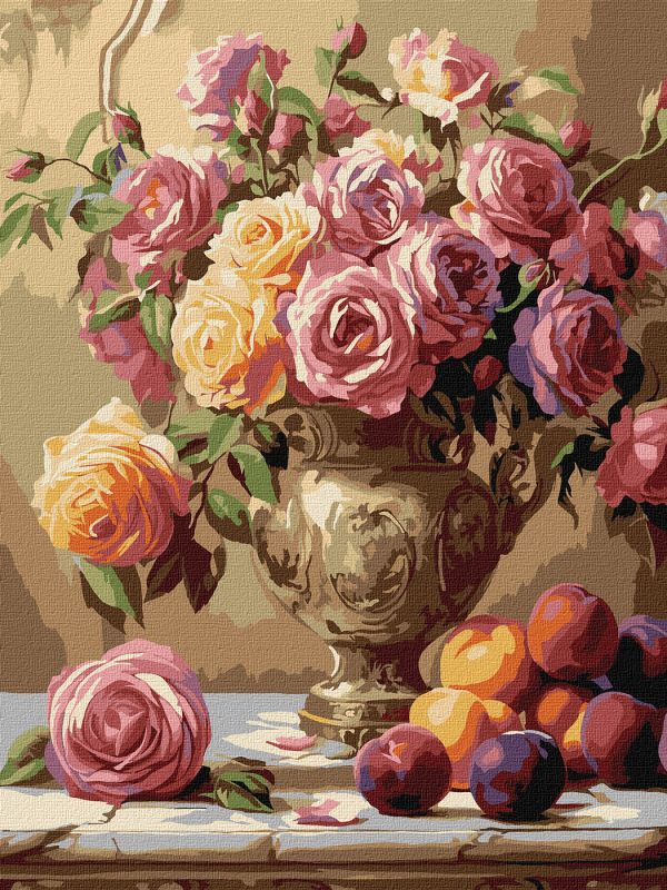 Painting by numbers - Multicoloured roses ©sophiia_іllustrations