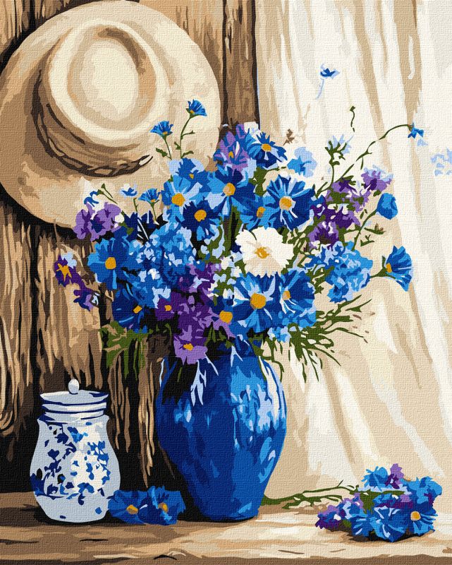 Malen nach Zahlen - Kornblumenstrauß ©art_selena_ua