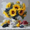 Malen nach Zahlen - Sonnenblumen mit Trauben ©art_selena_ua