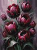 Malen nach Zahlen - Purpurrote Tulpen ©art_selena_ua