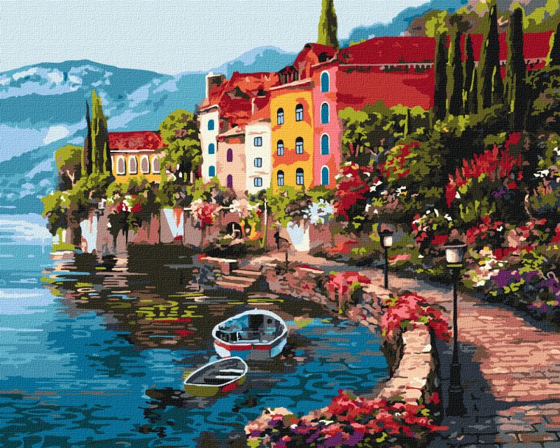 Painting by numbers - A morning by the lake 2 