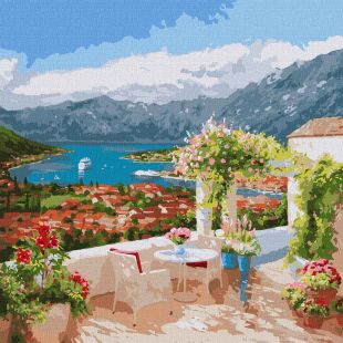 Malen nach Zahlen - Die Bucht von Kotor ©Ira Volkova