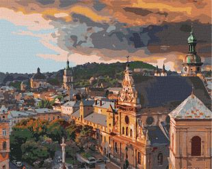 Malen nach Zahlen - Gemütliches Lemberg