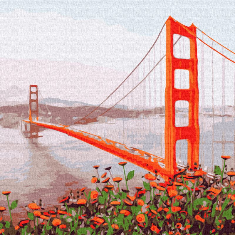 Malen nach Zahlen - San Francisco am Morgen
