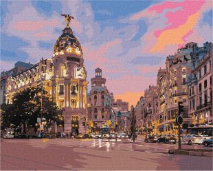 Malen nach Zahlen - Abend Spanien