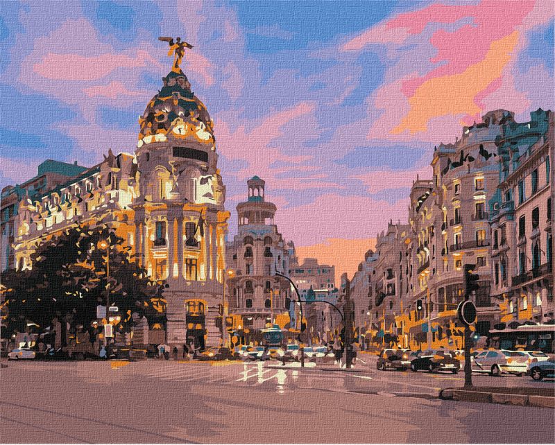 Malen nach Zahlen - Abend Spanien