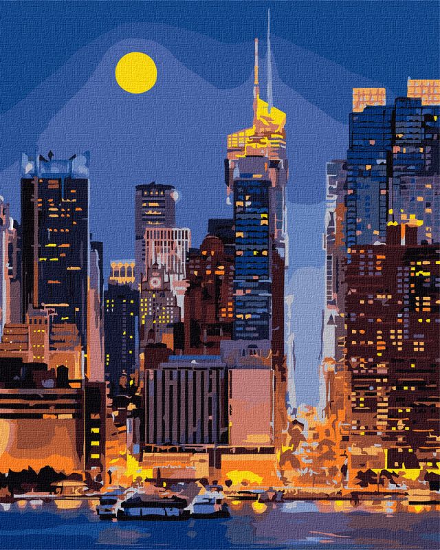 Malen nach Zahlen - Durch die Straßen von Manhattan