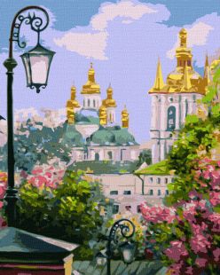 Malen nach Zahlen - Kiew mit goldenen Kuppeln im Frühling ©Kateryna Lisova