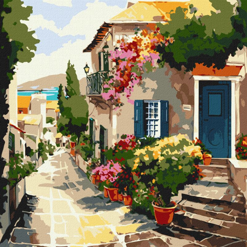 Painting by numbers - A house by the sea ©art_selena_ua