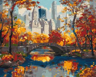 Malen nach Zahlen - Goldener Park ©art_selena_ua