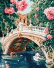 Malen nach Zahlen - Brücke und Blumen ©art_selena_ua