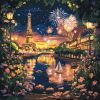 Malen nach Zahlen - Feuerwerk für Paris ©art_selena_ua