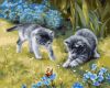 Malen nach Zahlen - Katzen im Garten ©Julia Tomesco