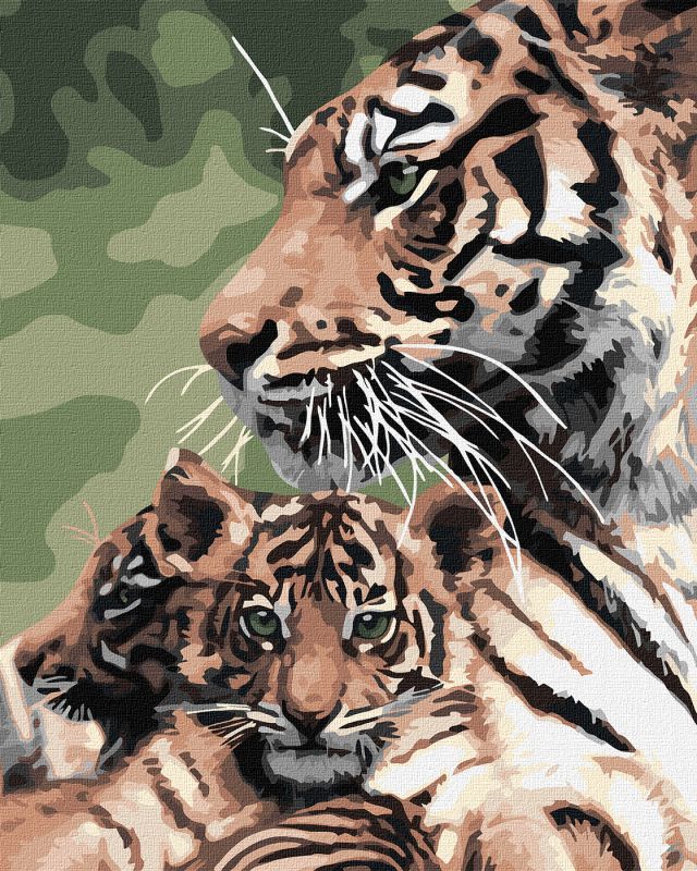 Painting by numbers - Striped family