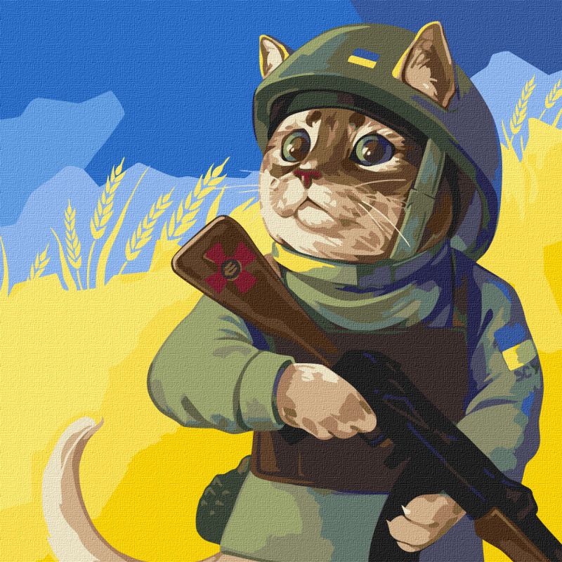 Painting by numbers - The APU kitten ©Kira Corporal