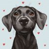 Painting by numbers - Affectionate friend ©lien_illustration