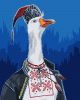 Painting by numbers - A goose in vyshyvanka ©Svitlana Terenchuk