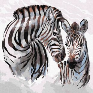 Malen nach Zahlen - Gestreiftes Leben