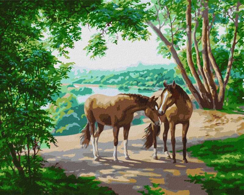 Painting by numbers - On a walk ©Sergey Lobach