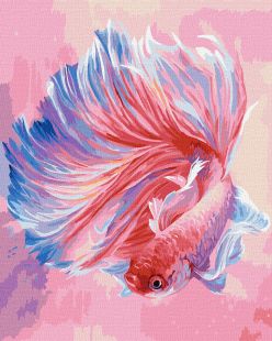 Malen nach Zahlen - Cockerel-Fisch ©Ira Volkova