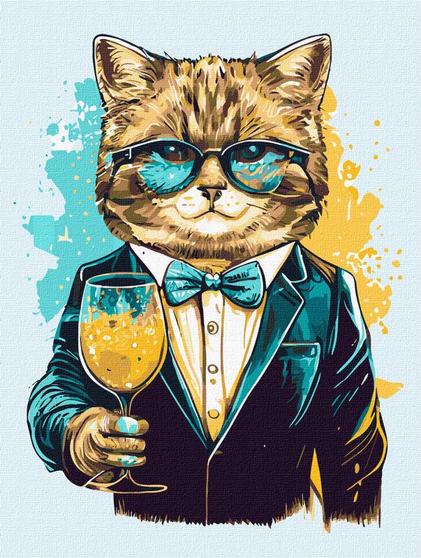 Malen nach Zahlen - Herr Katze ©pravda.dmtr