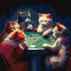 Malen nach Zahlen - Spielende Pelzkatzen ©pravda.dmtr