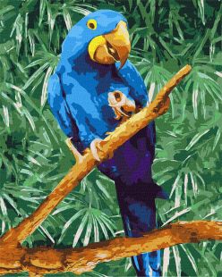 Malen nach Zahlen - Ein blaues Wunder