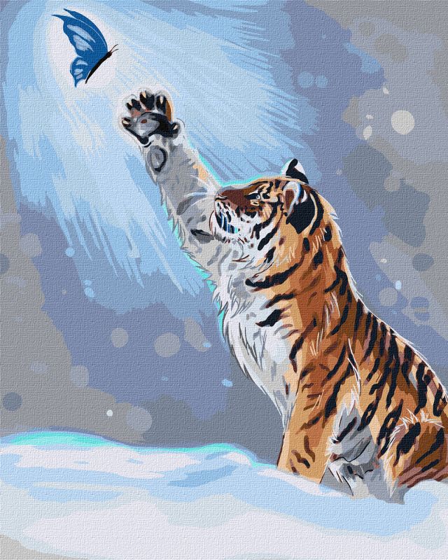 Malen nach Zahlen - Tigerbaby's Spaß ©khutorna_art