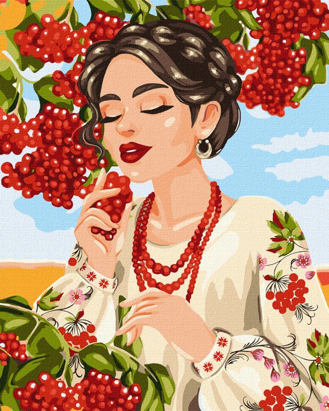 Malen nach Zahlen - Roter Viburnum ©krizhanskaya