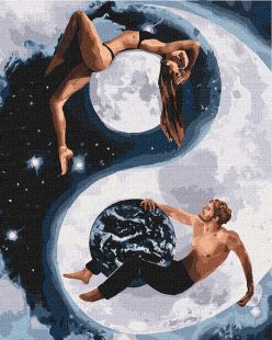 Malen nach Zahlen - Yin und Yang