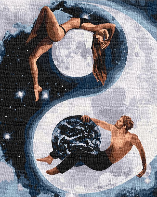 Malen nach Zahlen - Yin und Yang