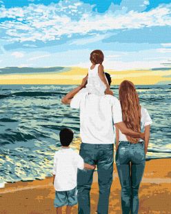 Malen nach Zahlen - Meine Familie