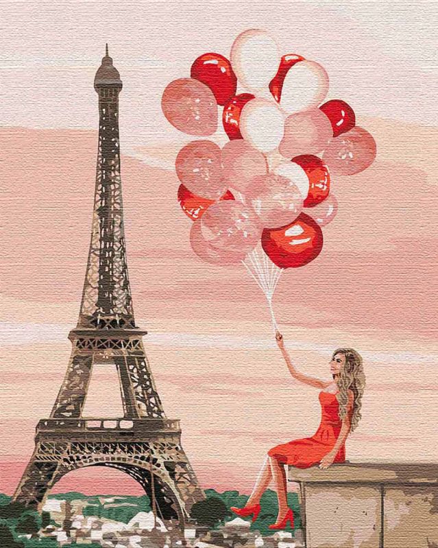 Painting by numbers - Paris red paints 