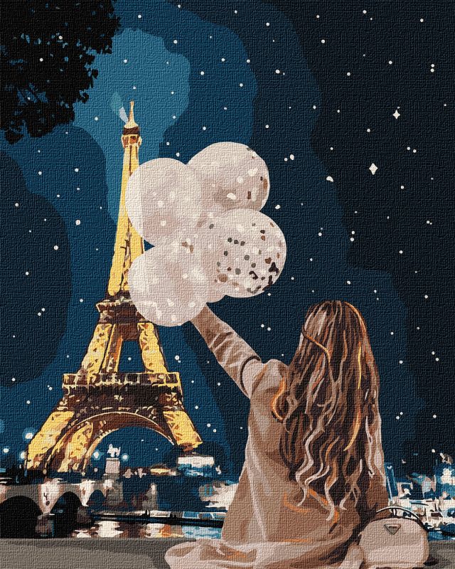 Painting by numbers - An unforgettable evening in Paris 