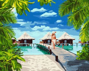 Malen nach Zahlen - Urlaub auf den Malediven