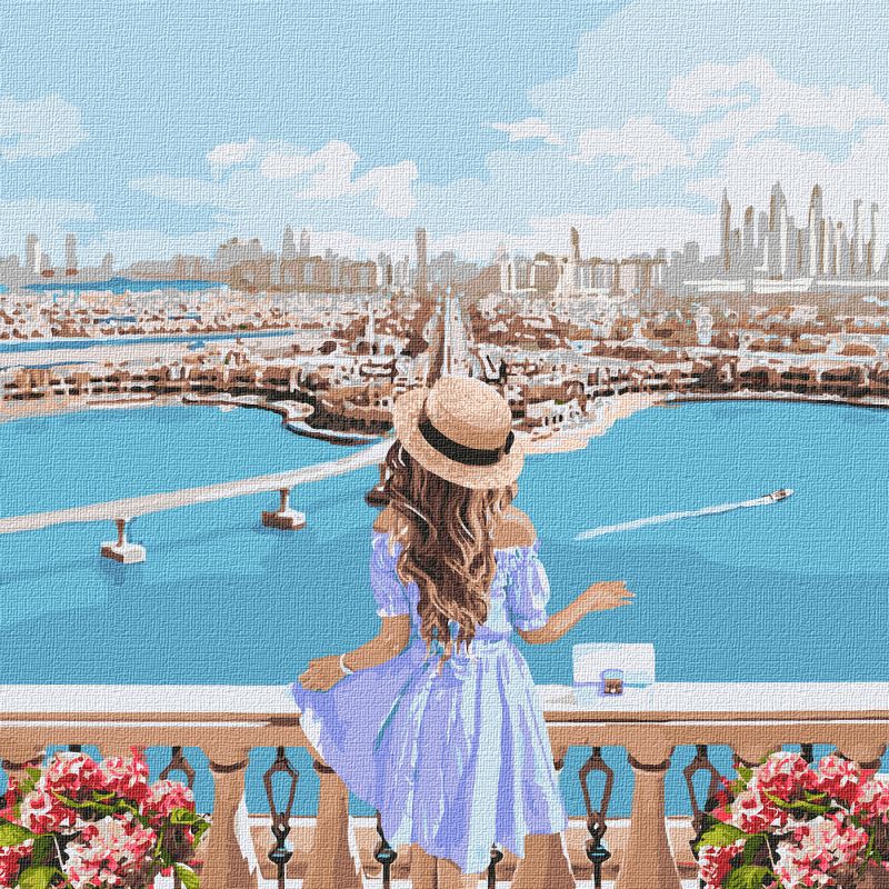 Painting by numbers - Admiring the views 
