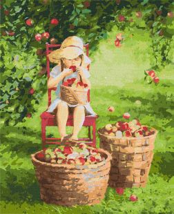 Malen nach Zahlen - Apfel ©Ira Volkova