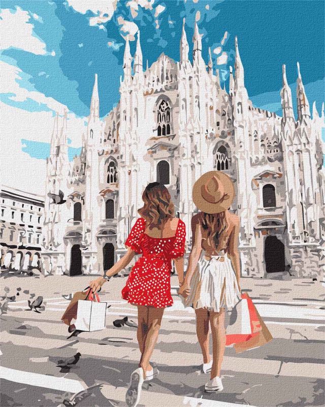 Painting by numbers - Dreamy shopping with a friend